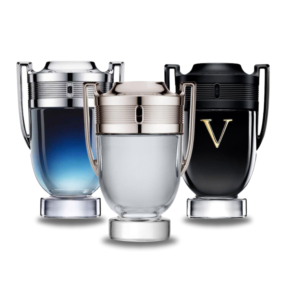 3 Parfums Paco Rabanne INVICTUS LEGEND, Paco Rabanne INVICTUS et Paco Rabanne INVICTUS VICTORY 100ml (Eau de Parfum)